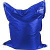 pomodone Pouf Poltrona Sacco Grande, Puffo per Sedersi Ergonomico, Pouf a Sacco Morbido in Tessuto Impermeabile, Antimacchia Comoda Poltrona a Sacco, Made in Italy Pouf Blu Royal