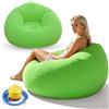 Kayuneed Pouf gonfiabile, poltrona gonfiabile, divano da spiaggia con pompa ad aria, per camera da letto, divano ad aria per esterni, campeggio, impermeabile, per viaggi, campeggio, piscina, spiaggia (verde)