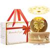 MJKOPEE Carillon Sfera di Cristallo con Luce, Carrion Musicale Girevole a 360°,Carillion per Bambini/Adulti/Festa della Mamma/Compleanno/Regali Battesimo di Natale
