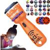 MWZBTG Torcia Bambini - Torce con Proiezione per Halloween,Lampada con Proiezione E Luce Notturna per Bambini, Ideale per Viaggi, Vacanze, Asilo E Scuola Materna, Casa E Camera da Letto, Feste E