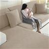 YSTELLAA Copriseduta Divano Elasticizzato, Copri Seduta Divano Antiscivolo, Universale Copridivano Cuscini Separati, Sofa Seat Cover Lavabili(2 Posti, Cachi)