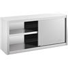 Royal Catering Pensile In Acciaio Inox Con Ante Scorrevoli Da Cucina RCSSWC-120X45-S (120 x 45 x 60 cm, 600 kg)
