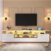 Easexcy Mobile per TV, supporto per TV, con 2 armadi e 1 cassetto, adatto per televisori da 75 pollici (180 x 38 x 45 cm)