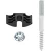 Spare Hardware Parts MALM - Testiera letto con parti di ricambio per Ikea #122998 + 114254 + 114334) (confezione da 4)