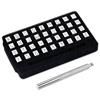 yuentoen Set di 37 timbri in pelle, numeri 0-9 e alfabeto A-Z, timbri in metallo per lavori in pelle, strumenti fai da te per lettere e motivi, utensili in pelle fatti a mano, 6,5 mm