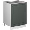 Vicco Mobiletto base cucina Fame-Line, Verde-oro rustico/Bianco, 60 cm 1 anta senza piano di lavoro