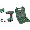 Bosch Bundle of Bosch Trapano con percussione a batteria EasyImpact 18V-38 (1 batteria da 2,5 Ah; sistema 18 volt; in custodia per il trasporto) + Bosch Set Starter, 136 pz. - Amazon Edition