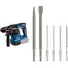 Bosch Professional 18V System Martello perforatore a batteria GBH 18V-22 X + Bosch Professional da 6 Pz. Set di Punte per Martelli e Scalpelli Sds Plus-5 - Amazon Edition