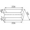 Franke Curva rettangolare/verticale 90 gradi Franke 9925211 - 112.0040.366