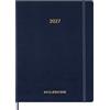 Moleskine Agenda Settimanale Verticale 2026-2027, Essential Planner 15 Mesi Con Slot Orari Giornalieri e Copertina Flessibile, Formato XXL 23,5x28,14 cm, Colore Blu Zaffiro