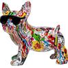 Kare Figura Decorativa a Forma di Cane, 25 cm, Multicolore, 15x25x24cm