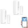 B BestCon Sensore Zigbee per porte e finestre, richiede hub Zigbee, compatibile con Alexa/Google Home/Home Assistant/Tuya, Sistema di allarme per porte e finestre (2 Pack)