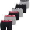 Levi's Repeat Logo Boxer Briefs, Navy Combo, S (Pacco da 6) Uomo