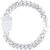 d'origine Croazia, braccialetto con stemma, Croazia, Croazia, catena con bandiera della Croazia, gioielli Croazia, gioielli Croazia, gioielli da uomo, 22,5 Zentimeter, Ottone