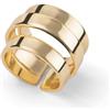 UNOAERRE Anello Lux Dorato, Bronzo Placcato Oro Giallo 24 Carati, 017EXA0020000-2665