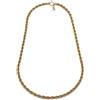 UNOAERRE Collana Lunga a Corda, Placcata Oro Giallo, 90 cm, Bronzo, Chiusura a Moschettone