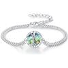 HUKKUN St.Michael - Bracciale in argento Sterling con croce cattolica per uomo