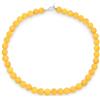 Bling Jewelry Collana girocollo classica semplice annodata a mano con filo di perle rotonde da 10MM in pietre semipreziose, gioielli occidentali per donne, chiusura a barretta, lunghezza 15 17 19 pollici.