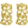 Rimgoris 925 Charm in argento sterling per le donne bracciali collana in oro rosa Festa della mamma Cuore Ruby Mamma Cuore Luna Madre Figlia Fortuna Quadrifoglio Amicizia