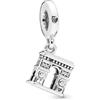 PANDORA Pendente con Arco di Trionfo in argento con zirconi cubici trasparenti