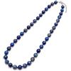 Bonheur de Lune Collana in Lapislazzuli Autentico, Perle da 8 mm, Lunghezza Regolabile 45-50 cm, Saggezza e Armonia, Pietra