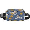 ISAOA Marsupio a tracolla alla moda marsupio con cinghia regolabile Dream Dog Basket per allenamento, shopping, viaggi, escursionismo