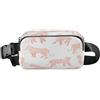 ISAOA Marsupio a tracolla, alla moda, con cinghia regolabile, motivo tigre rosa sogno, per allenamento, shopping, viaggi, escursionismo