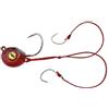 Generico Pronto Pesca Piombi Vertical Ball KAB 200 gr + Assist Hook Pesca dalla Barca Traina Verticale Trolling Speciale Dentice Cernia Palluccella Glow Jigging Tai Rubber TENYA KABURA