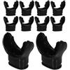 MOKKHNB Boccaglio Uso Versatile 10 Pezzi Nero per Immersione in Silicone Bocchino Subacqueo Resistente per Snorkeling e Immersioni