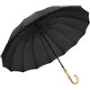 Generic CMBSSTFC Ombrelli per Ombrello da Pioggia Ombrello da Golf Antivento Sole da Viaggio Ombrello con Manico in bambù ed Eleganti Ombrelli Grandi per Uomini e Donne Ombrello Antivento