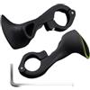 POPETPOP Manopole Manubrio Bici Appendici, 1 Paio, Pa Nylon Nero