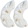 Generisch Copri pattini in pile, fodera rinforzata (1 paio), assorbenti, protezione per pattini in peluche, colorate, per pattinaggio su ghiaccio, maniche traspiranti per pattinatori artistici