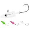 BLUEWING Jig Heads Saltwater 56,7 g, 85 g, 113,4 g, 141,7 g, 170,1 g, 198,4 g, 1 pezzo con gancio oscillante in acciaio al carbonio e coda di ricambio da 15,2 cm/22,9 cm
