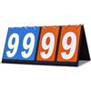 alloneslife Punteggio Flippers Pallacanestro Punteggi Keeper Table Top Scoreboard Portatile Scoreboard Competizione Sportiva Punteggio Board Durevole Pinne Da Tavolo MultiSport Flipping