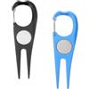 Beatifufu 2pezzi Forcella da Golf per Riparazione Divot Inossidabile Strumento Leggero e Resistente per Tappeti Erbosi Accessorio Pratico per Golfisti Outdoor