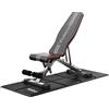 YOLEO Panchina di peso regolabile con tappeto pieghevole per palestra, panchina di allenamento pesante 375KG preassemblata al 98%, 84 posizioni Inclina Decline Flat Bench Press Combo per palestra domestica