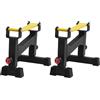 Eieblek 2 supporti professionali per bilanciere, supporto per bilancieri con cintura buffer, supporto per sollevamento pesi, portata 300 kg, 30-40 cm, telaio per sollevamento pesi, per palestre