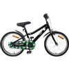 Kaloriko Bicicletta per bambini da 16 pollici, nera, per 4-6 anni, con manubrio e sedile regolabili, telaio stabile in acciaio, ideale per attività all'aperto, tempo libero e guida sicura su strada