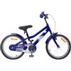 Kaloriko Bicicletta per bambini da 14 pollici, blu scuro, per 3-5 anni, telaio in acciaio con parafango e campanello, stabile due ruote per fuoristrada, città e tempo libero, bicicletta leggera per