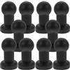 NUSITOU Coperture per Pali di Trampolino 10Pezzi in Plastico Nero Facili da Installare per Accessori