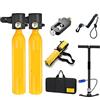 RSGXLFQZVAK Bombola Subacquea, 0.5L Nuova Bombola di Ossigeno Mini Diving Insegnamento Respirazione Subacquea Attrezzatura,per Principianti(Yellow)