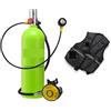 RSGXLFQZVAK Bombola Subacquea, 2L Diving Rebreather Equipment Portatile,per Principianti(Silverhead in Black Bottle)