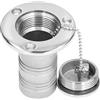 Cocoarm Porta di Iniezione Acqua da 38 Mm, Porta di Riempimento Marino in Acciaio Inossidabile 316, Coperchio di Sollevamento Senza Chiave, Guarnizione Catena Fissa, Serbatoio dell'Acqua per (#2)