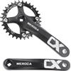 QHYRZE Guarnitura Conica Quadrata for Mountain Bike 170mm Set Pedivelle Guarnitura MTB 32/34/36/38/40/42T Corona 8-11 velocità Singola(Rot,40T)