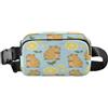 ISAOA Marsupio a tracolla alla moda marsupio con cinghia regolabile Dream Cute Capybara e limone per allenamento, shopping, viaggi, escursionismo