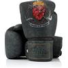 Fairtex Guantone da boxe Muay Thai Premium Heart of a Warrior, edizione limitata - 14oz