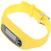 MOBUTOFU Orologio Contapassi Digitale Portatile Cinturino in Silicone Giallo, Leggero e Facile da Usare per Camminare fare Esercizio