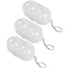 USHOBE Porta Palline da Ping Pong con Portachiavi 3 Pezzi in Plastica Pe Leggero Facile da Usare con Mano, per Scuola e Viaggi