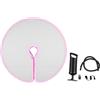 Jelquix Tappetino Gonfiabile Rotondo per Pole Dance per Allenamento Yoga Cheerleader, Imbottitura Spessa in PVC Imbottito Bordo Antiscivolo Pieghevole per Allenamento a Casa