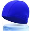 BGHYJKOL Cuffia Piscina Donna Cuffia da bagno misura libera comoda nuoto for uomo donna protezione for le orecchie in nylon elastico cappello for capelli lunghi(Black)